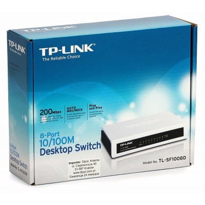 DESKTOP SWITCH TP-LINK 8-PORT 10/100MBPS TL-SF1005D